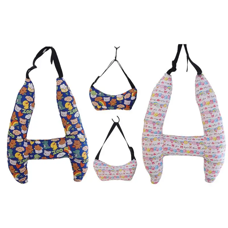 

Car Sleeping Neck Head Support H Shaped Travel Pillow Cute Cartoon Head Support Sleep Cushion Car Seat Safety Neck Pillow