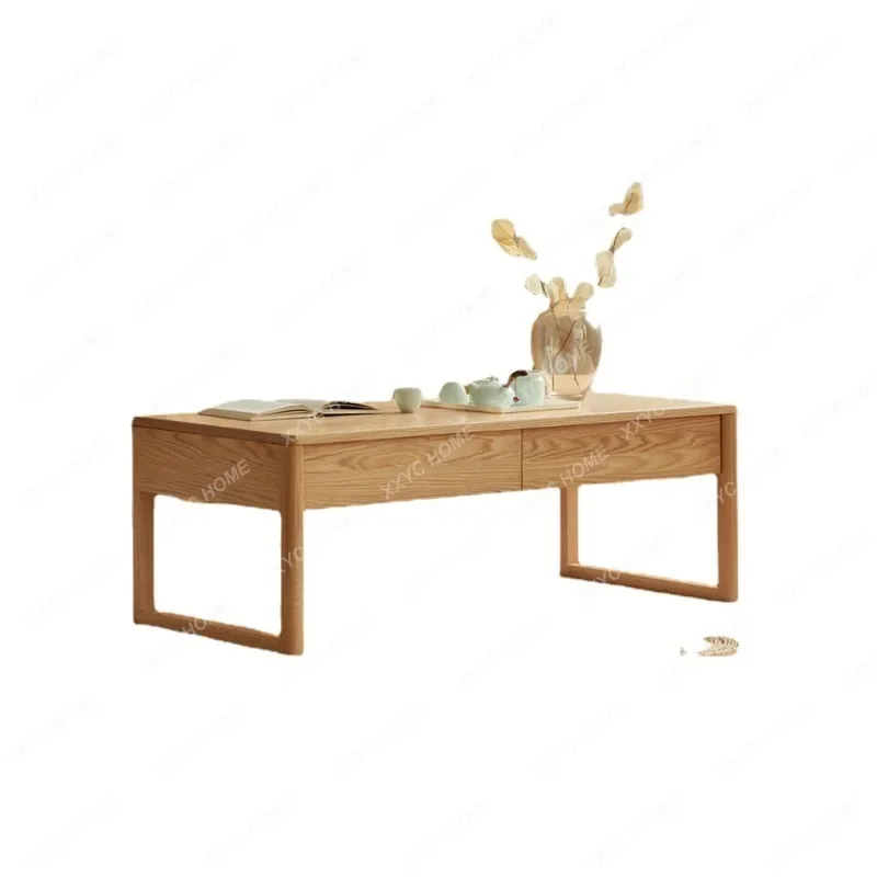 

Solid Wood New Chinese Zen Log Japanese Kang Home Living Room Tea Table