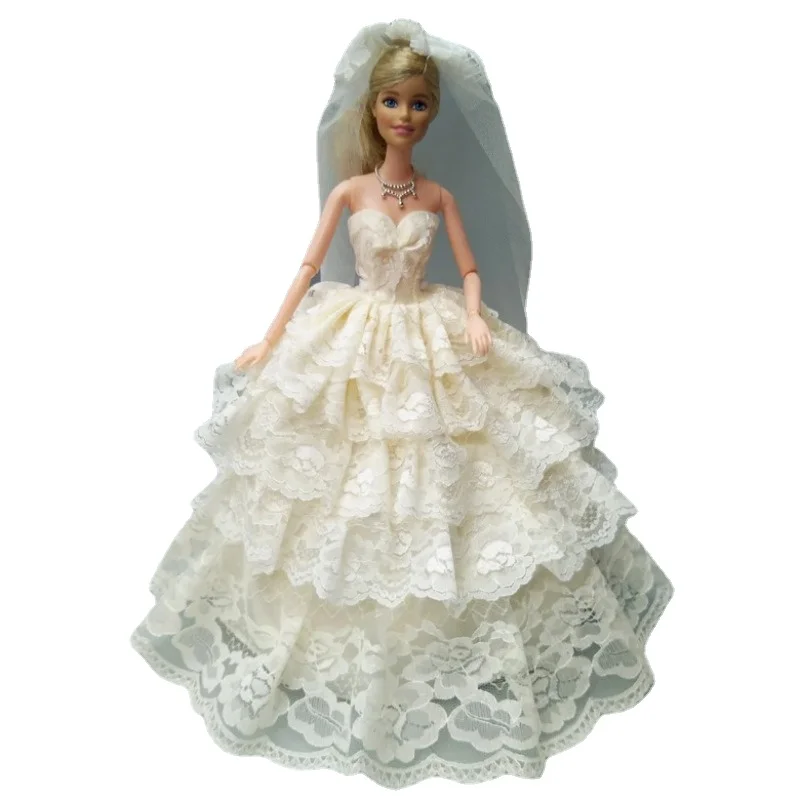 4 layers Bride Dress for Barbie Doll barbie doll clothes doll clothes