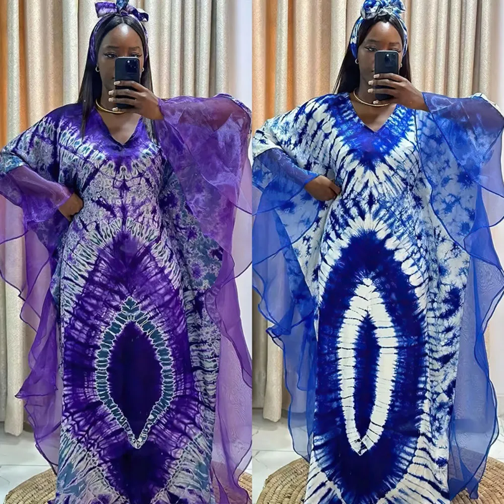 

African Dresses for Women 2024 Traditional Africa Clothing Abayas Robe Muslim Kaftan Maxi Long Dress Dashiki Ankara Outfits Gown