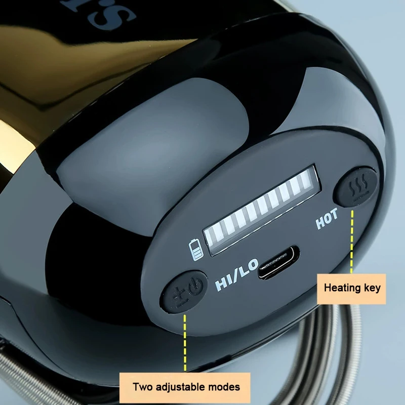 Portable Vibration Barbershop Cordless Handheld Heat Massage USB Charging Body Relax Neck Back Head Face Hair Scalp Massager