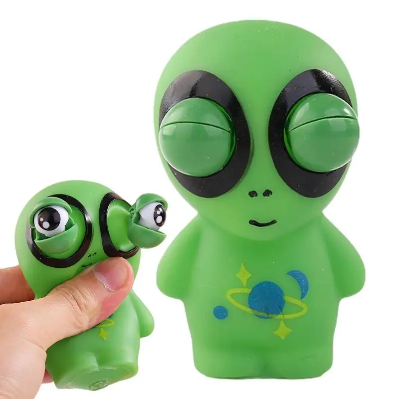 Alien Squish Toy Eyes Popping Alien-Shaped Doll Cute Stress Relief Trick Toy Squish Balls For Kids Adult Funny Christmas Gift