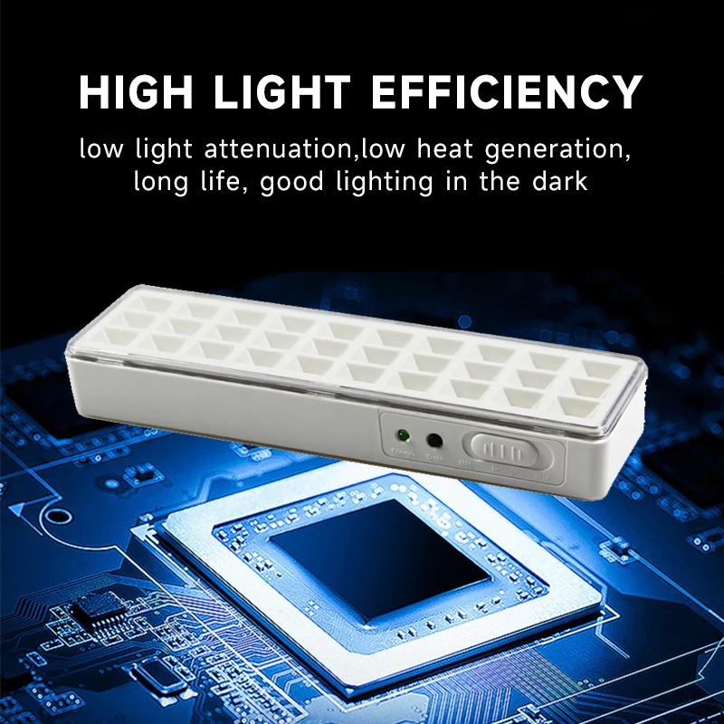 Emergency light 30LED Fire Fighting Lamp Portable Evacuation Wall-mounted Smart Home LED Dimmable Camping