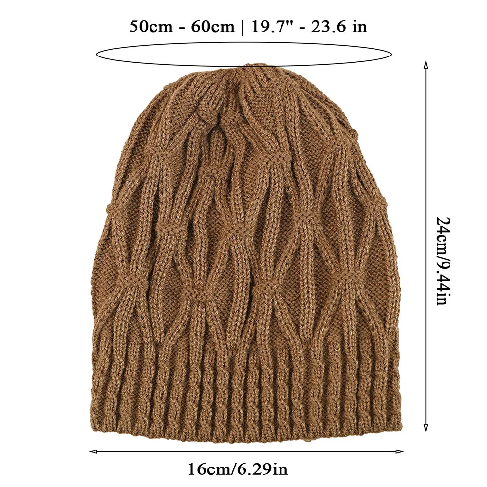 Fashion New Women Beanies Skullies Hat Cap Lady Spring Autumn Winter Solid Knitted Hollow Out Casual Bone Soft Cap Hat For Women 6