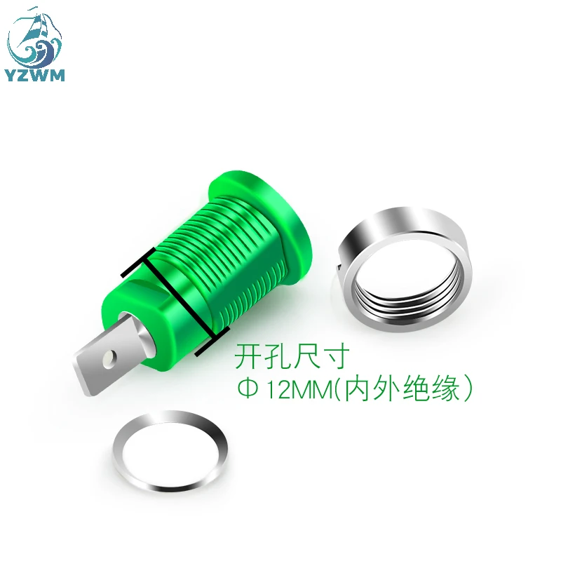 4mm Banana Socket Panel Safety Plug High Current Instrument Terminal Opening 12mm banana plugs banana plug connector