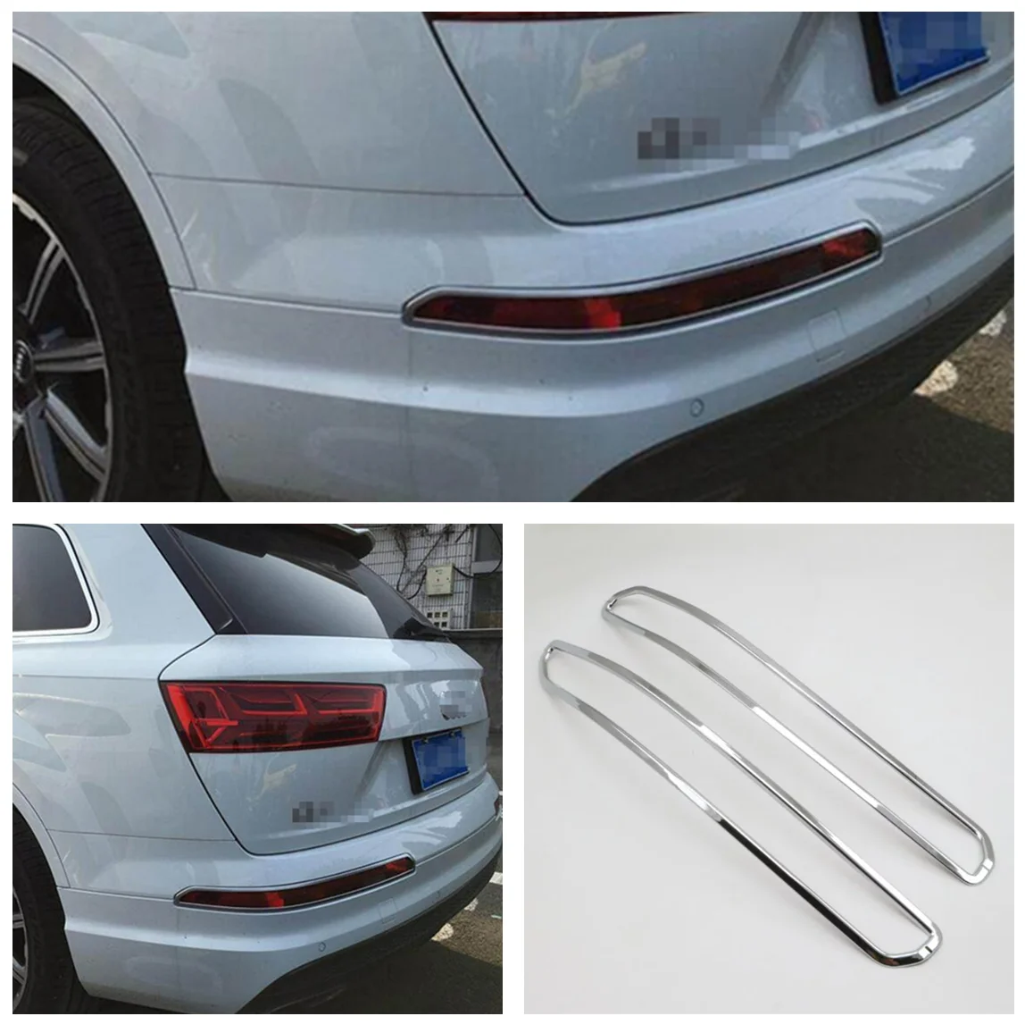 

For Audi Q7 S Line S-Line Sport 2016 - 2019 Accessories Foglight Lamp Frame Cover Trim Car