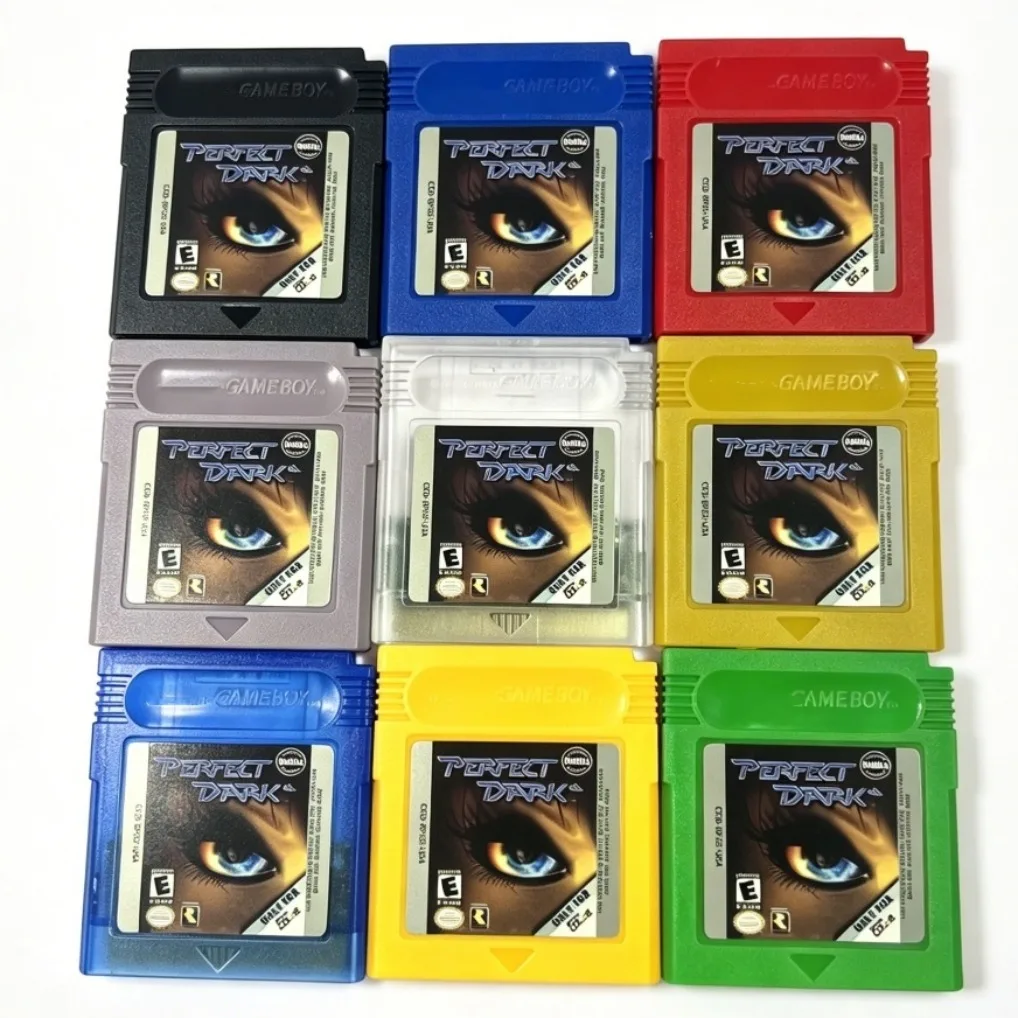 Rewritable Game Cartridge with Battery in 9 Colorful Shells - USA Edition
