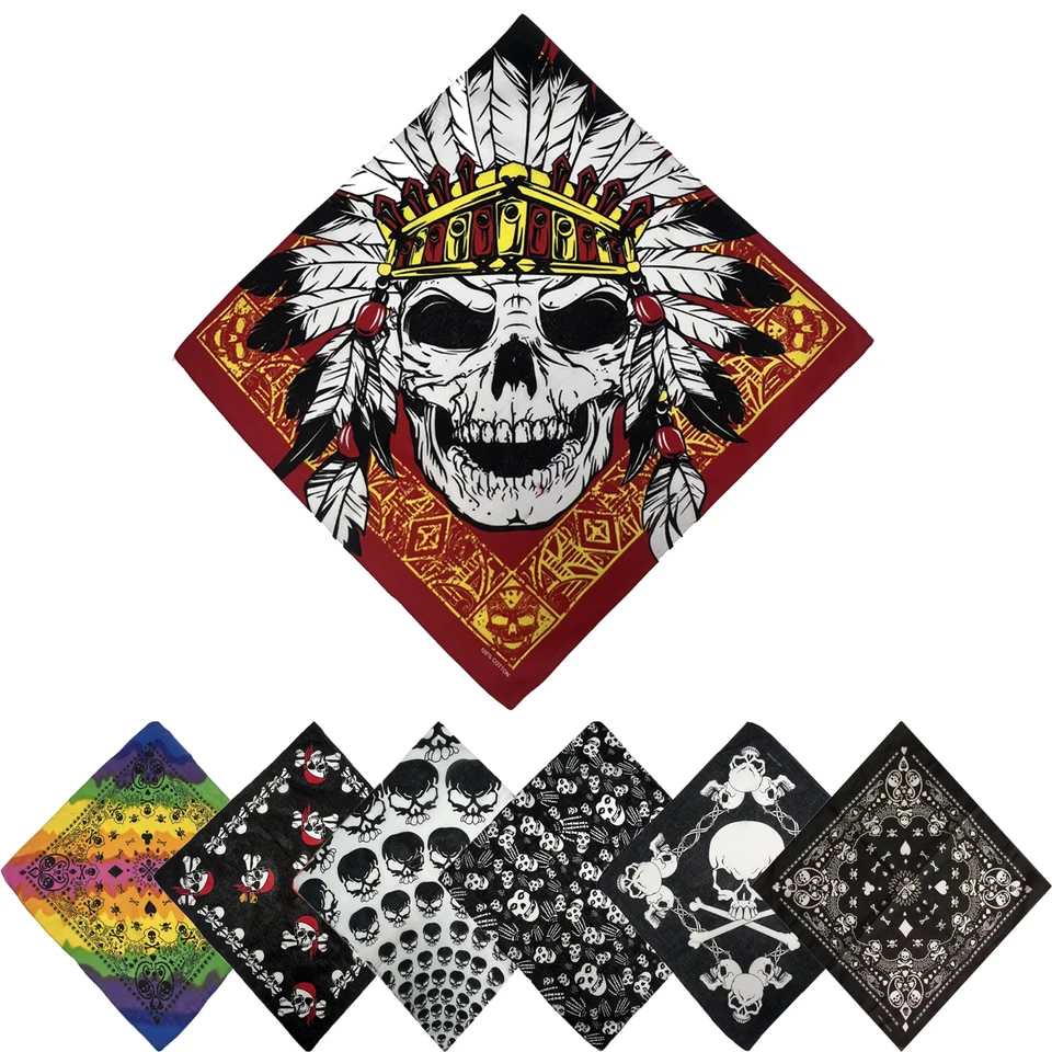 US Army Bandana Sciarpa Headwrap Jolly Rogers Teschio Bones Teschio - Foto 4