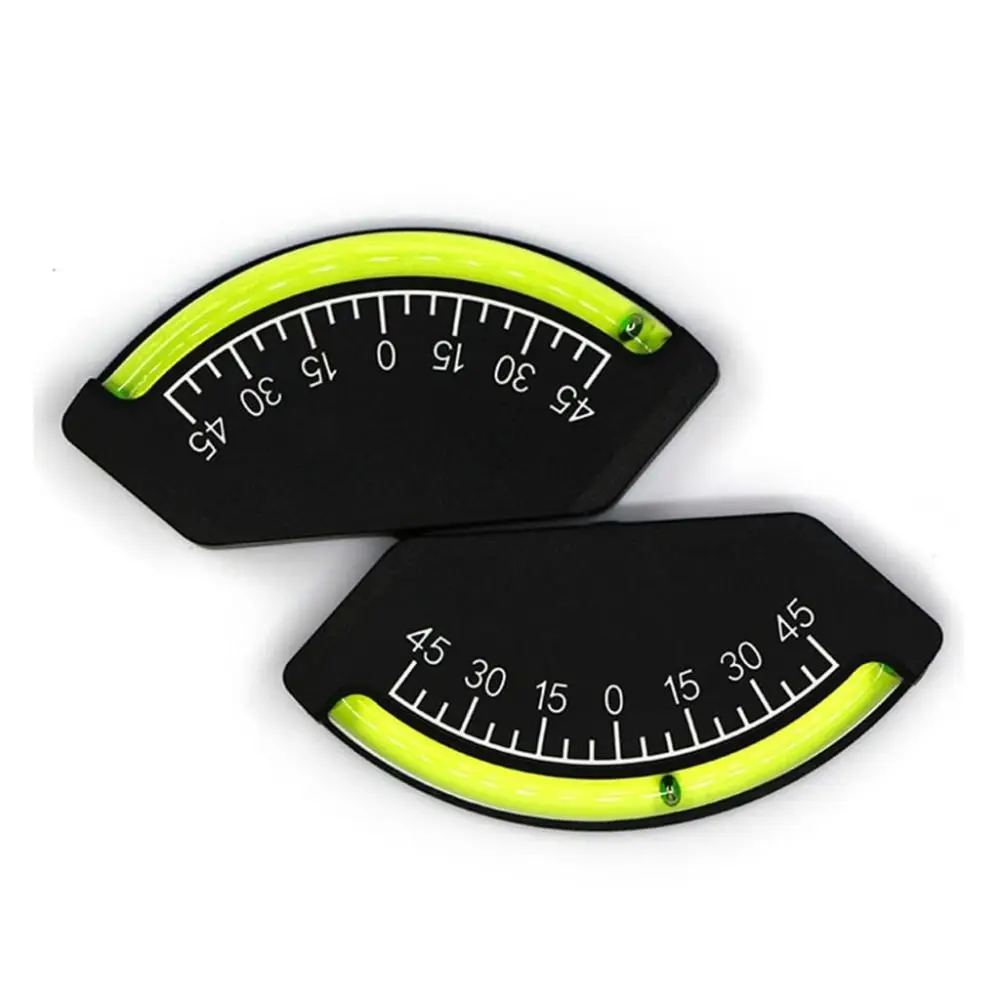 New -45 To +45 Degrees Inclinometer Durable Easy To Read Level Gauge Portable with Adhesive Marine Clinometer Car or Boat