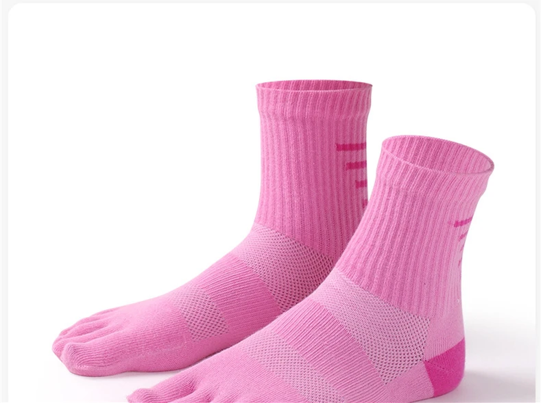 2026 Herbst Elastische Damen-Sportsocken mit Geteilter Zehenpartie Schweißabsorbierend Atmungsaktiv Weiche Baumwolle Radsocken Damen Fitness Schweißsocken – Detail 6