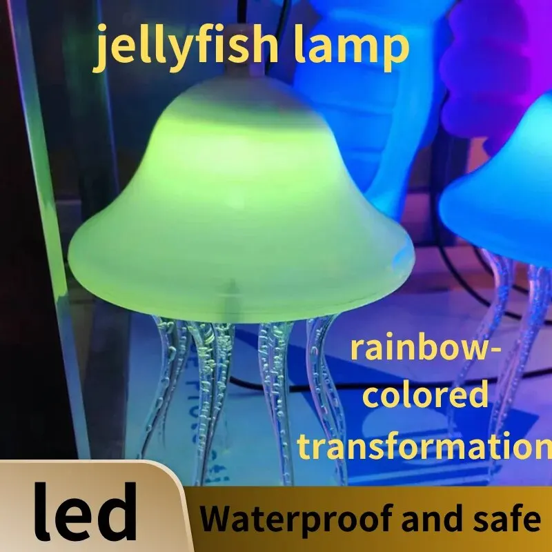 LEDOceanJellyfishLightsChristmasTreeJellyfishStringLightsNight