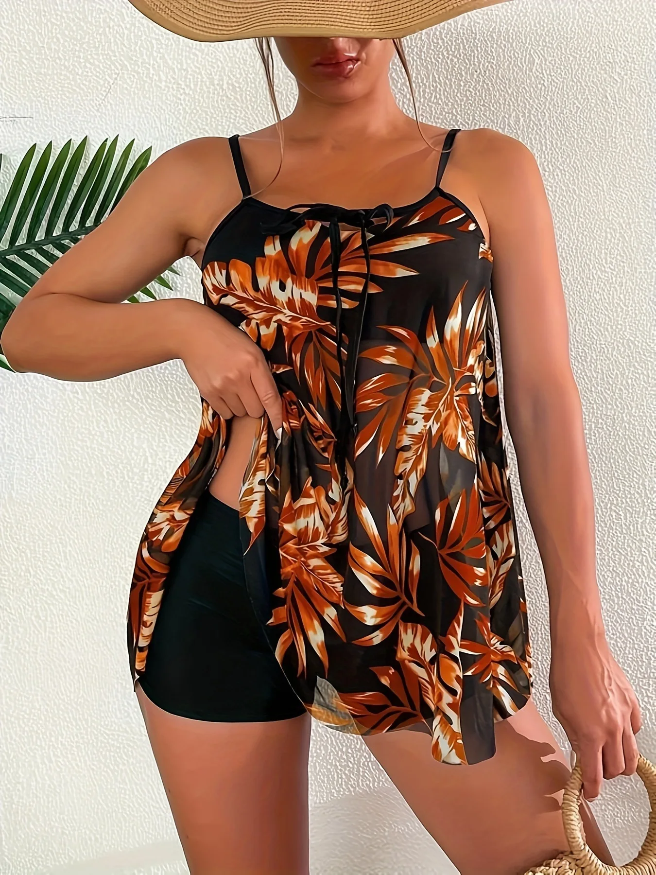 Women-s-Swimsuit-Tankini-Set-Female-Long-Sleeves-Swimwear-2024-Surfing ...