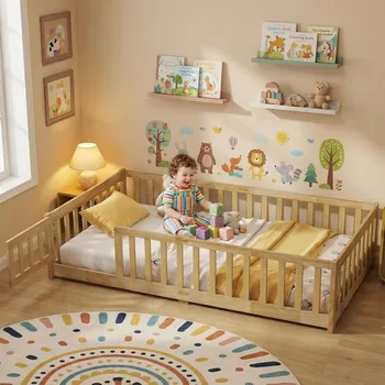 Montessori Twin Floor Bed 1