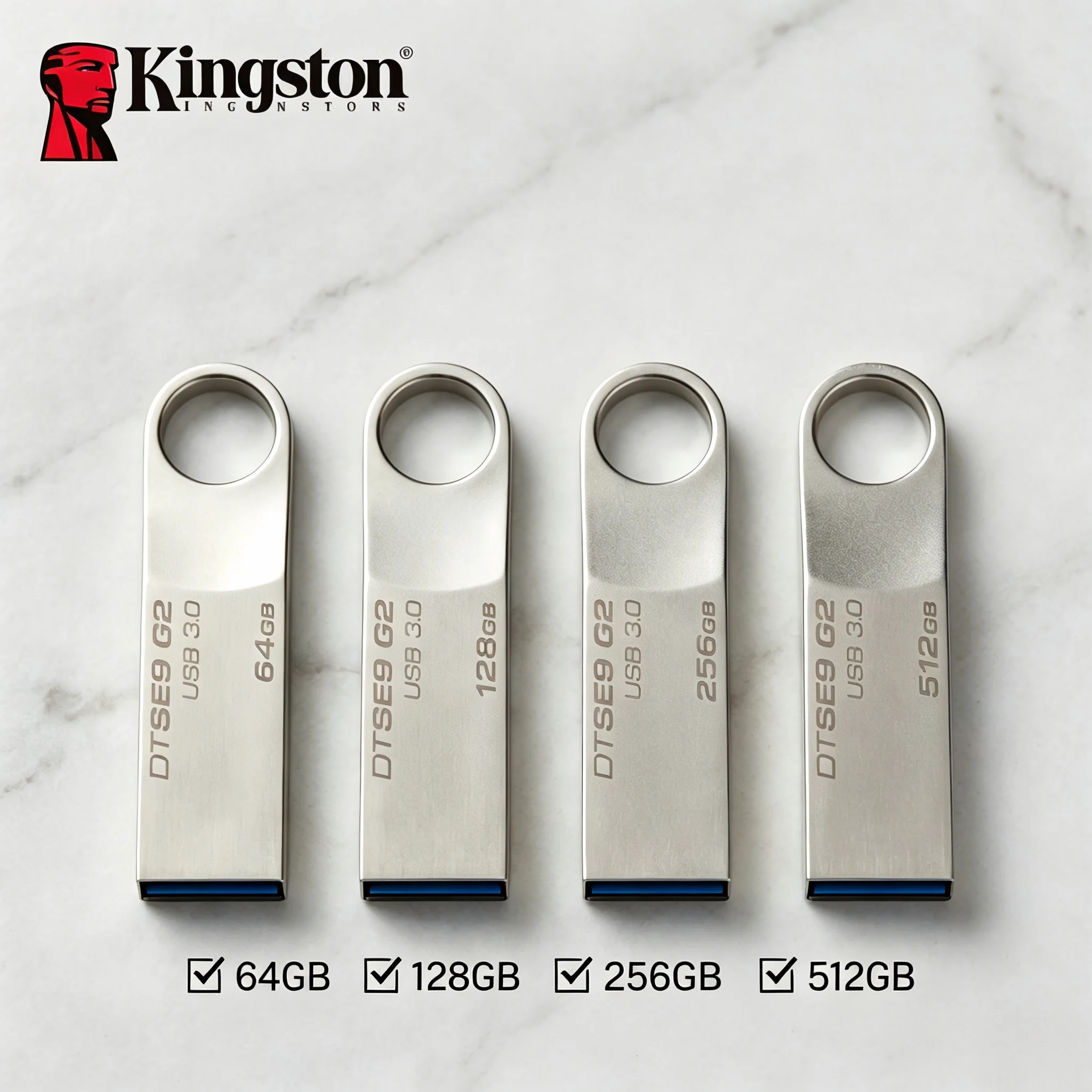 킹스톤 DTSE9 G2 USB 3.0 64GB 128GB 256GB 512GB 메탈 플래..