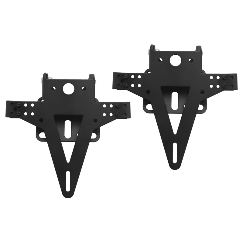 2X Motorcycle Adjustable Angle License Number Plate Frame Holder