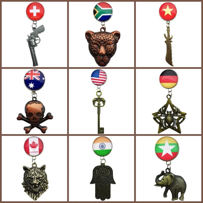 

National Flags Fridge Stickers Creative Magnetic Stickers for Fridge Travelling Souvenirs Cute Frdige Magnets Wedding Gifts