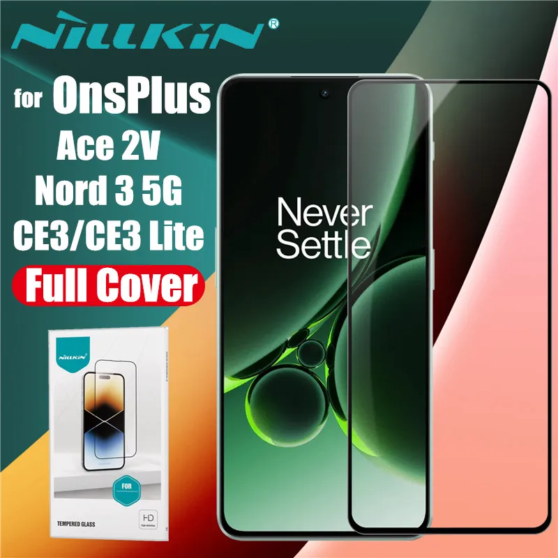 

OnePlus Nord CE3 Lite 3 Ace 2V 5G Tempered Glass Screen Protector Nillkin 2.5D Full Coverage 9H Hard Safety Protective Glass