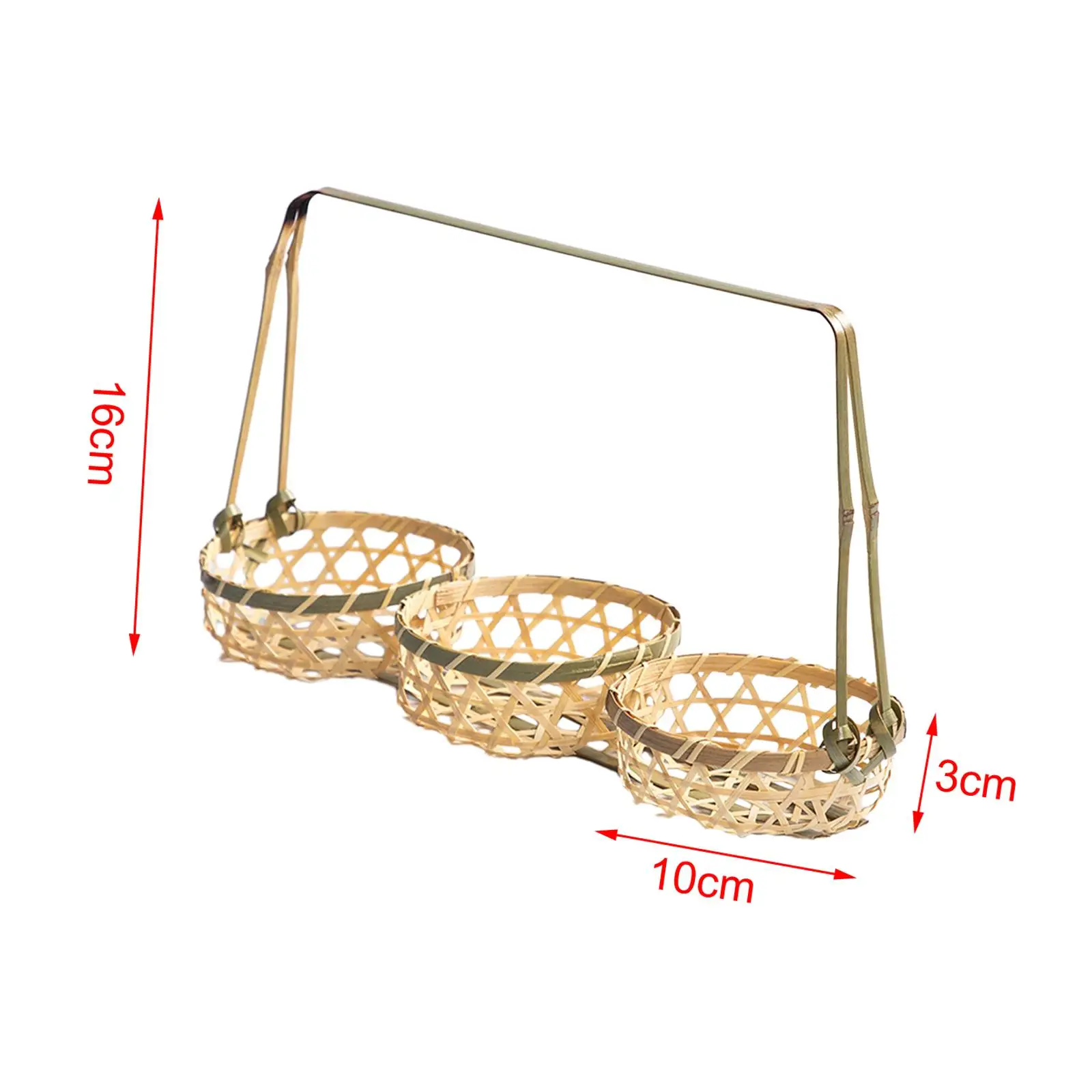 Bamboo Food Serving Basket Rustic Serving Trays Food Storage for Living Room Bamboo Food Serving Basket Rustic Serving Trays Food Storage for Living Room