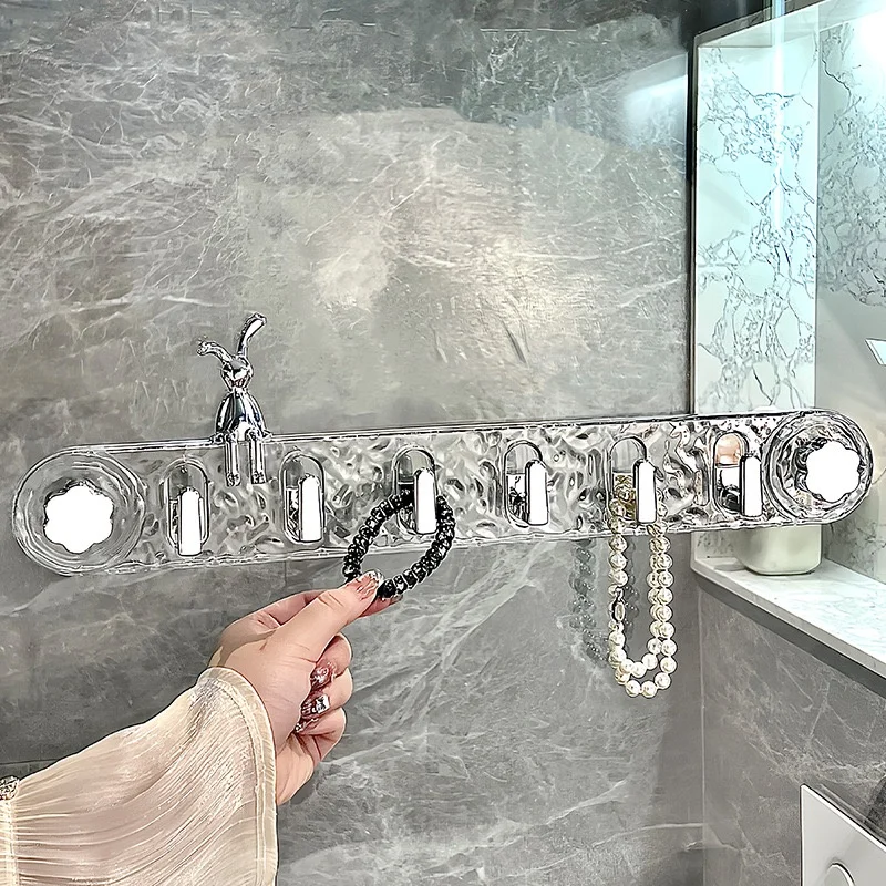 Suction Cup Hook Strong Bathroom Towel Rack No Punching Wall Hooks Hanging Coat Door Back Key Bag Holder Bathroom Accessories 3