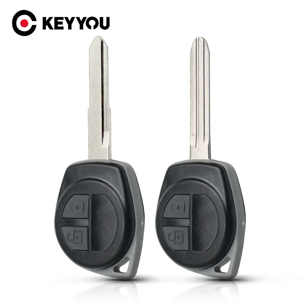 2 Buttons Car Key Shell Replacement Remote For Suzuki Grand Vitara SWIFT Rubber Button Pad Fob HU133R/TOY43 Blade