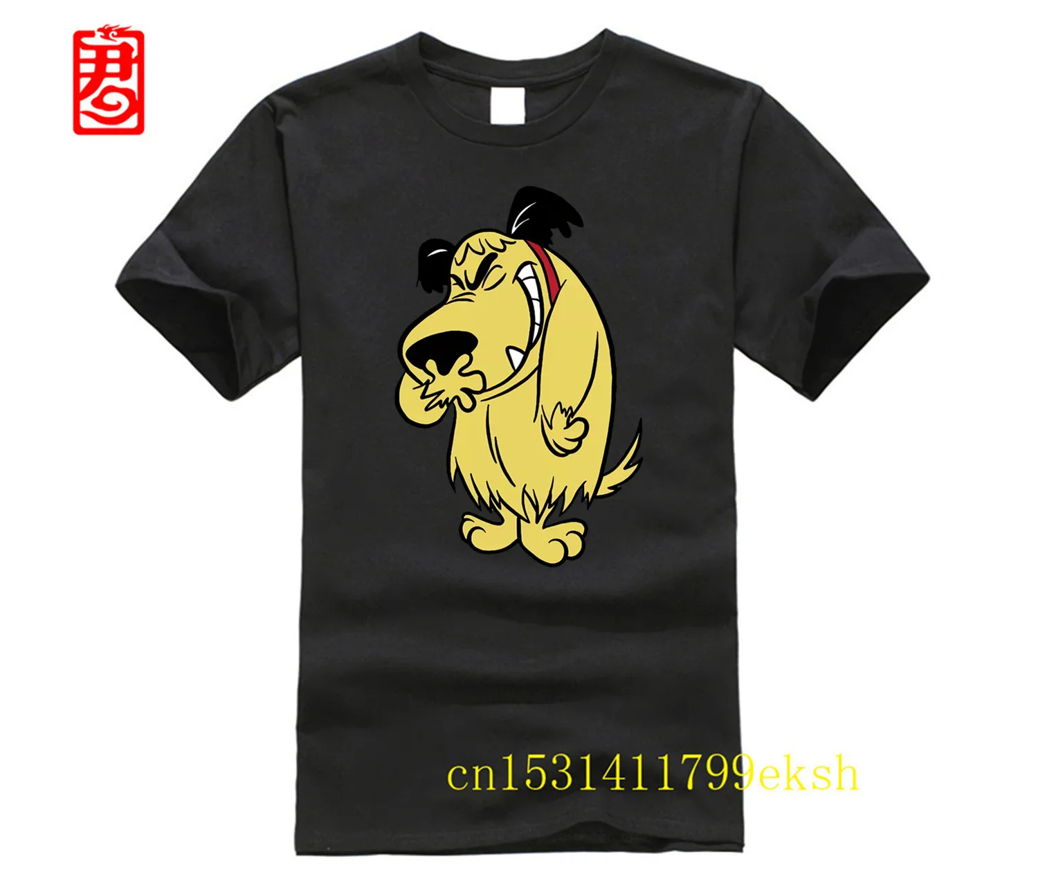 Maglietta Mutley Maglietta Mutley Cartone Animato Che Ride Ride Dog Humor Hihi Heehee Haha Fashion T Shirt