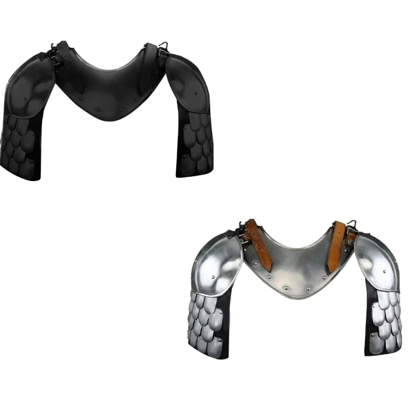 

Vintage Double Shoulder Armors Adjustable Shoulder Guard Leathers Chest Harness