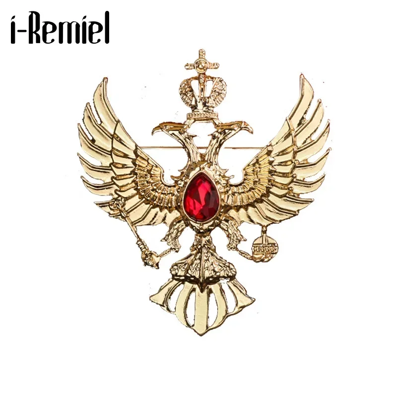 MAYIYAHO Retro Dier Eagle Wings Broche Metalen Vogels Badge Kraag