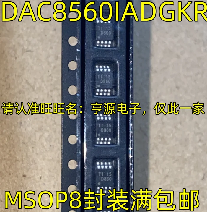 

Оригинальный Новый экран DAC8560IADGKR D860 MSOP8 pin 16 bit DAC, 2 шт.
