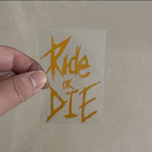 Criativo À Prova D' Água Motocicleta Adesivo, PASSEIO OU DIE Capacete Decalques, Carro Refit Adesivos, Decoração Do Corpo Decalques, Adesivo Pára-choques