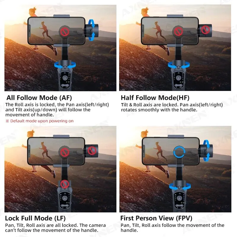 ZHIYUN Smooth Q3 Combo [Official] Stabilisateur Smartphone 3 Axes, Telephone Gimbal pour iPhone
