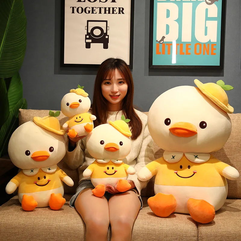 

Kawaii Yellow Smile Duck Plush Toy Cute Stuffed Animals Plushies Doll Anime Cartoon Soft Kids Toys for Girls Boys Birthday Gifts
