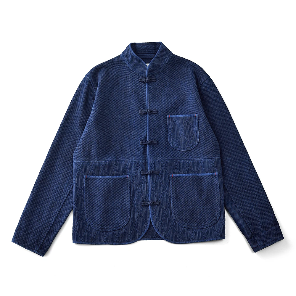 Men Tang Suit Jacket Cotton Chinese Traditional Cardigan Coat Multi-pocket Long Sleeve Autumn Winter men chinese style shirt hanfu jacket