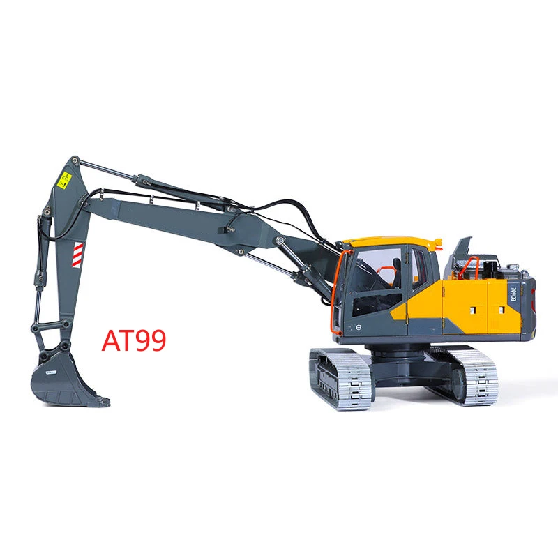 Double E Hydraulic Excavator E111 3-section Arm RC Hydraulic Excavator Metal Model 1/14 EC160E Remote Control Car Boy Toy 4