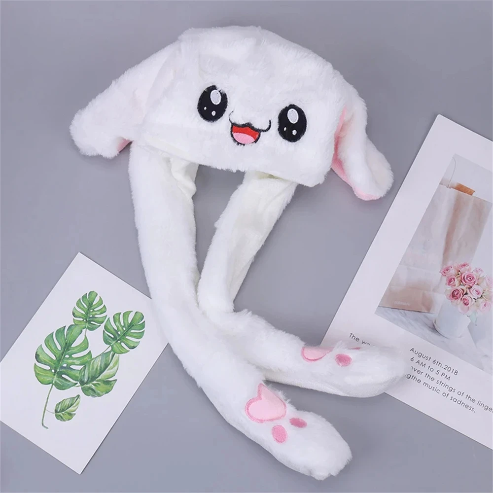 Women's Dancing Rabbit Ear Hat, Cute Caps, Plush Embroidery Women's Hat, Warm Wrap, Gift for Kids, Children, Girls, Boy