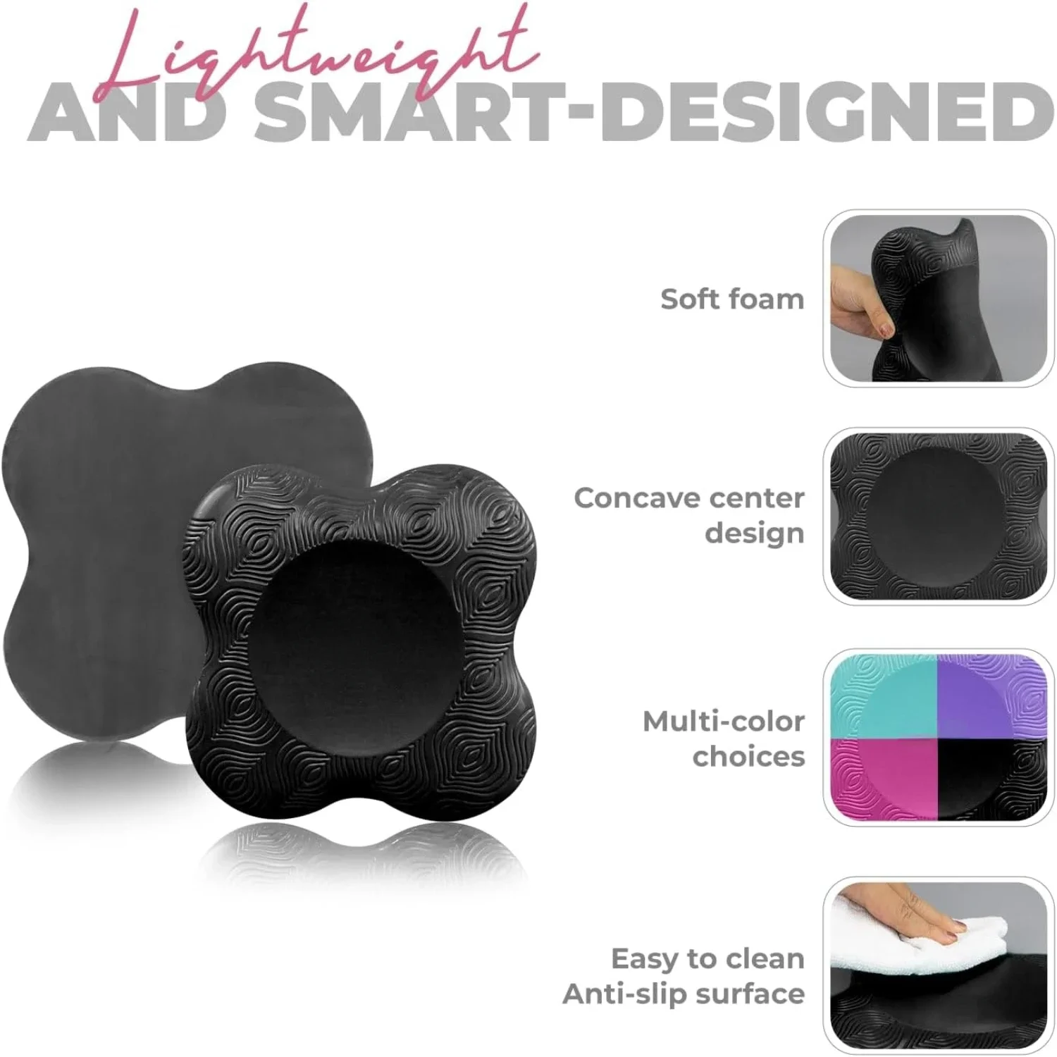 Experience ultimate comfort and support with this premium, durable, and versatile yoga knee pad set. Rated as top-quality, this