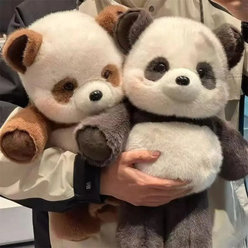 창의적인 선물 너구리 인형 플러시 베개 팬더 플러시 푹신한 너구리 인형 부드러운 너구리 플러시 장난감 생일 선물