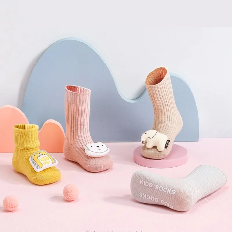 

Newborn Socks Anti-slip baby Socks Cute Cartoon Doll Boy Infant Socks Girl Knee Toddler Socks Baby Stuff