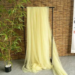 Elegant Burnt Orange Soft Tulle for Weddings & DIY Creations (Light Yellow)