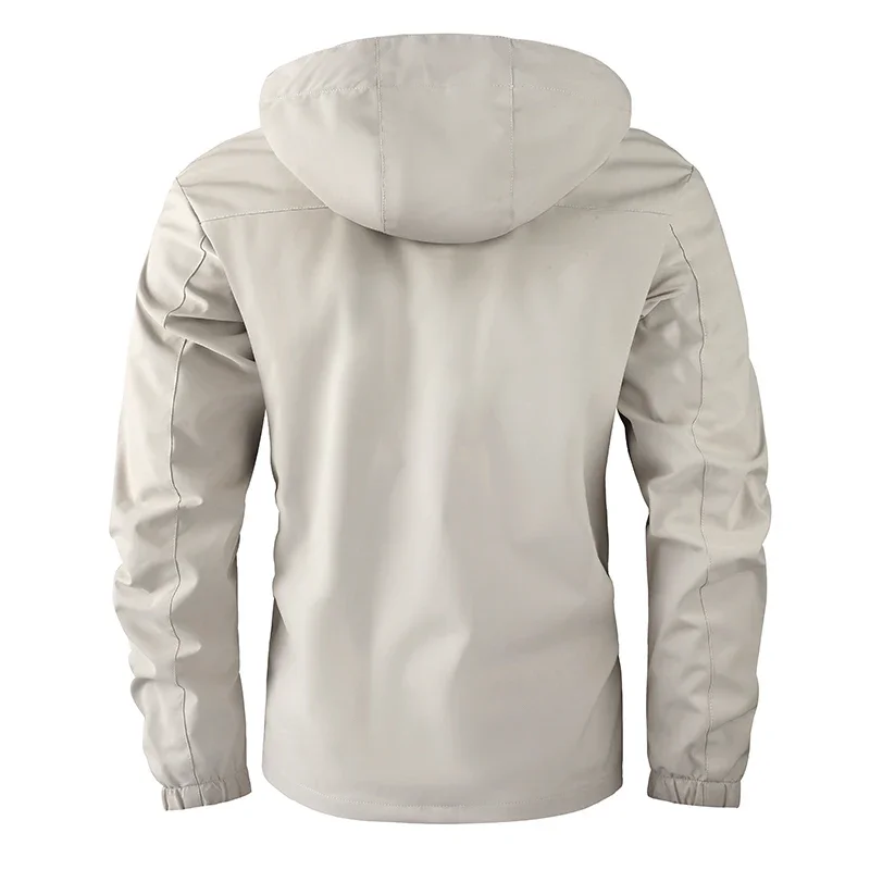 Outdoor Assault Suit Winter Plush Thick Men's Coat Windproof Waterproof Mountaineering Suit Men's Large Multi Pocket Work Jacket