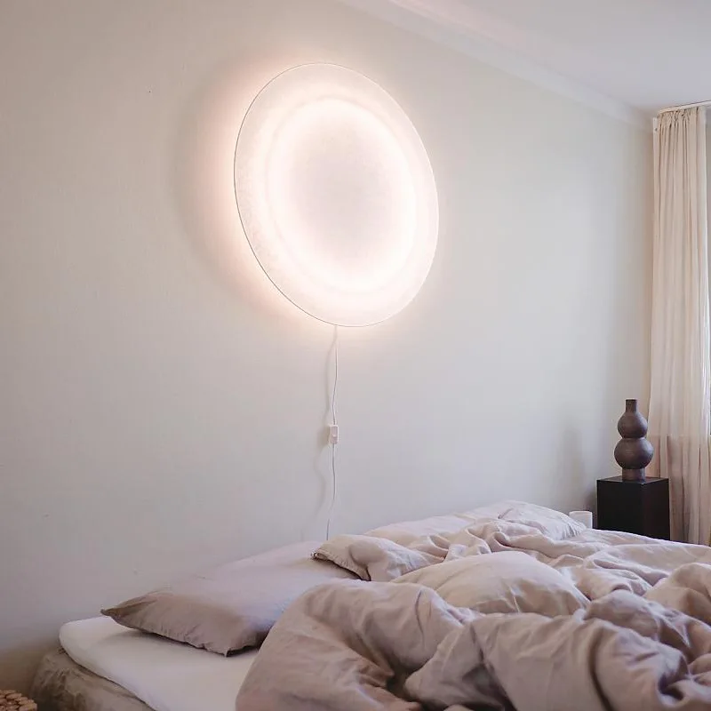Moodmoon paper wall lamp dimmable Creative Colorful Wall light for Living Room bedroom Cafe Background  Designer wall lamp 5