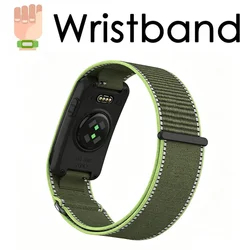 Breathable Nylon Loop Strap - Adjustable Sports Armband & Wristband Replacement - Garmin CIRQA (Green - 280mm)
