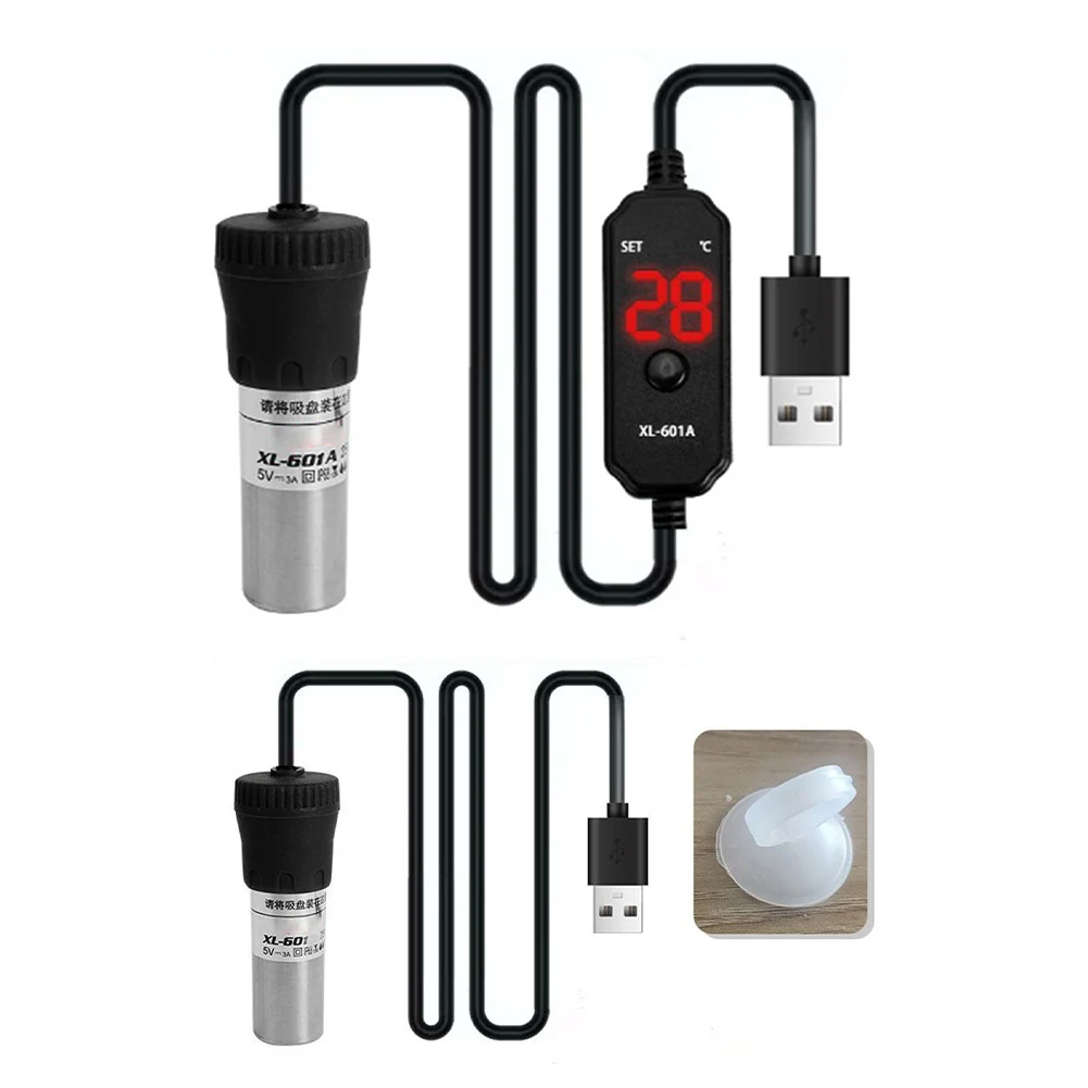 Title 11, Aquarium Heater Adjustable Submersible Fish Tan...