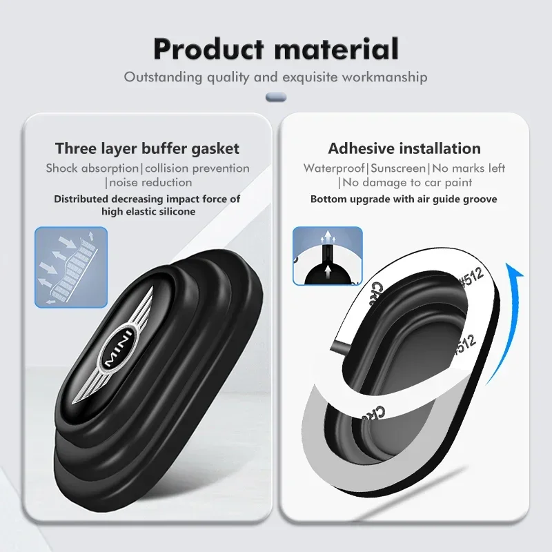 4/8/12 قطعة مجموعة حشية ممتص الصدمات من السيليكون ، وسادة كتم عزل صوت السيارة لتقليل ضوضاء السيارة وتخميد الاهتزاز