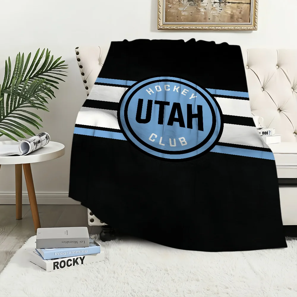Fashion design Club Warm Soft Plush Nap Blankets Sofa for Living U-UtahS  Room Office Bedroom H-Hockey Home Travel Kid Gifts 3