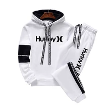 

Men's Tracksuit Casual Long Sleeve Oversize Hoodie Letter Print Sweater Tops and Sweatpants Harajuku Style Streetwear Outfit