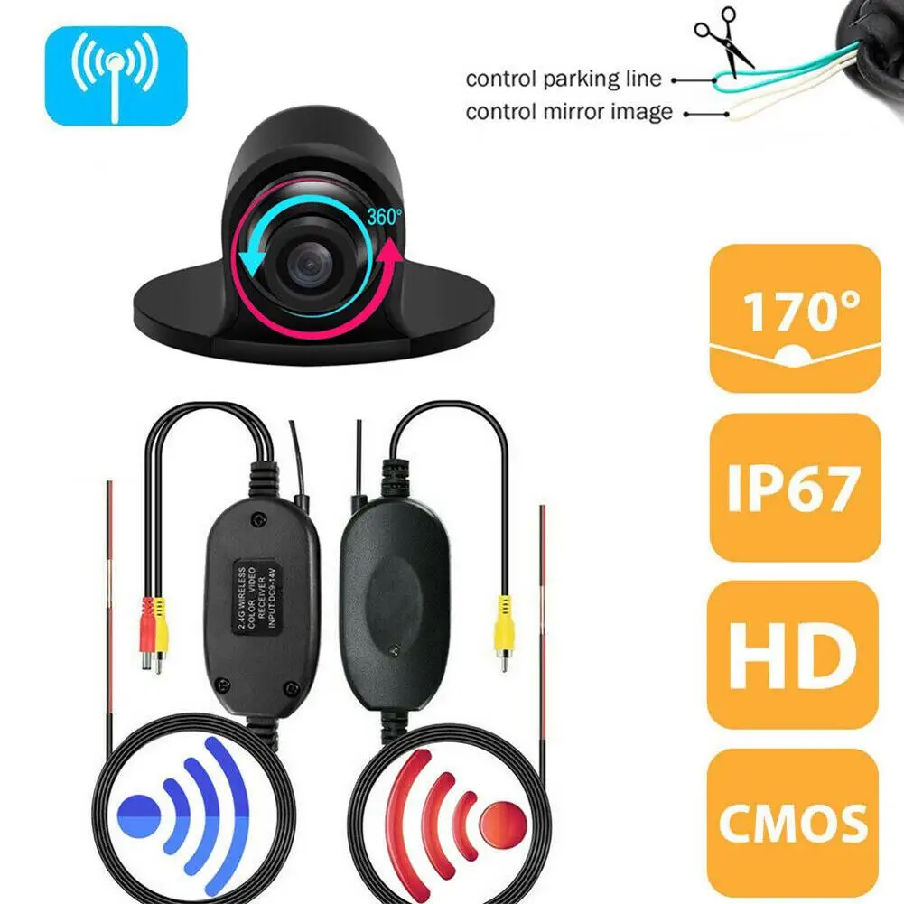 Car-Rear-View-Camera-2-4G-Wireless-Rear-Front-Side-View-Reverse-Backup ...