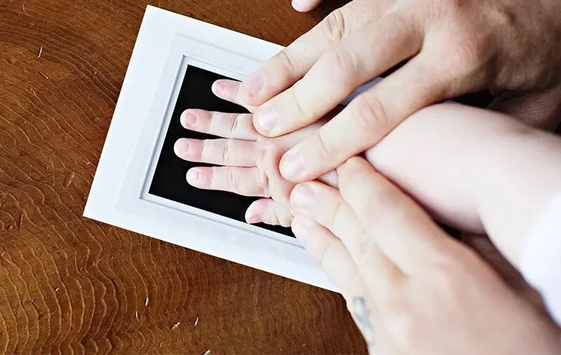 baby handprint kit baby footprint ink pad newborn keepsake baby memory book