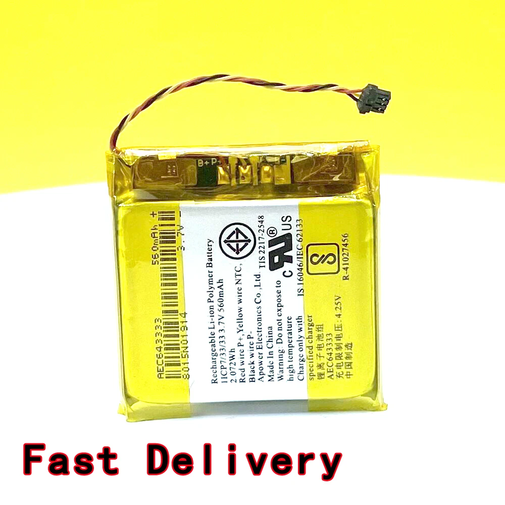 New 560mAh AEC643333 Battery For Beates Studio 2 2.0 Wireless Bluetooth Headphone 3.7V PA-BT05 With Tracking Number