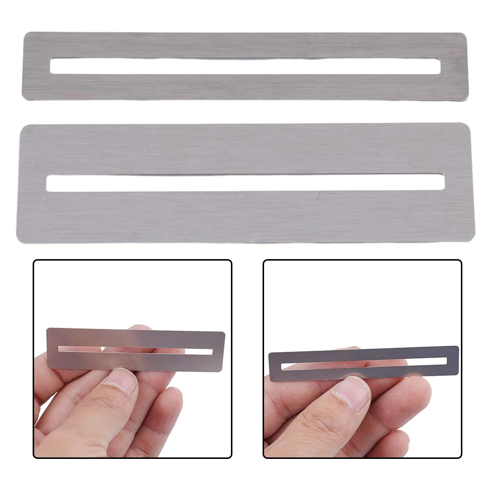 2Pcs Edelstahl Griffbrett Schutz Fret Schutz Werkzeug Für Gitarre Und Bass Gitarrenbauer Bund Einreichung Und Polieren – Detail 1