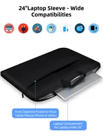 Housse de protection EVICIV pour ordinateur portable 24 pouces, 360°, avec poignée, pour ordinateur de bureau 23-24,5 pouces, sacoche de voyage, sac à main 2